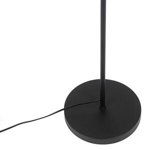 Industrijska stoječa svetilka črna z zlatom 160 cm - Magnax