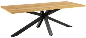 JEDILNA MIZA, furnirano hrast barve hrasta