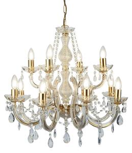 KRISTALNA VISEČA SVETILKA Marie Therese 63/120 cm E14