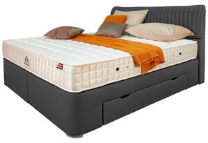 POSTELJA BOXSPRING x , tekstil siva