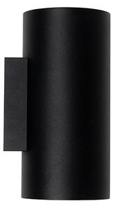 Dizajnerska stenska svetilka črna z zlatom GU10 50mm - Sab