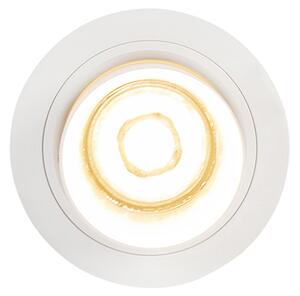 Moderni vgradni reflektor okrogel bel nagibni - Installa