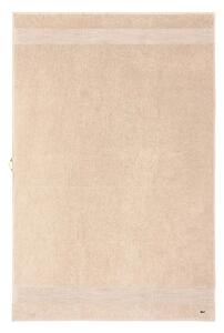 Lacoste Srednje velika bombažna brisača Lacoste L LECROCO Cappuccino 100 x 150 cm