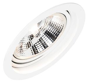 Okrogli vgradni reflektor beli nastavljiv - Chuck 111