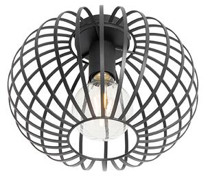 Pametna stropna svetilka črna 30 cm vklj. Wifi G95 - Johanna