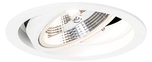 Okrogli vgradni reflektor beli nastavljiv - Chuck 111