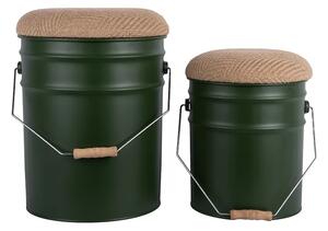 Leitmotiv Stolček s prostorom za shranjevanje Leitmotiv Buckets 39 x 31 cm 2-pack