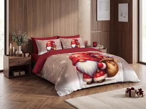 3D posteljnina iz mikrovlaken SANTA ŠKRAT rdeča Dimenzije posteljnine: 2 ks 70 x 90 cm | 140 x 200 cm