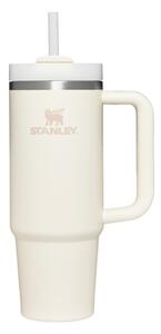 Kremno bela termovka s slamico iz nerjavečega jekla 890 ml Quencher H2.O FlowState™ Tumbler Cream 2.0 – Stanley
