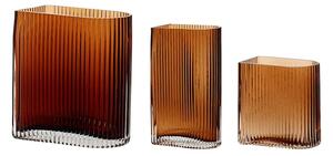 Hübsch Komplet dekorativnih vaz Hübsch Amber 13/18/20 cm 3-pack
