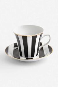 La Mania Skodelica s podstavkom La Mania Stripes 200 ml