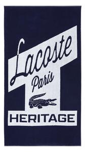 Lacoste Bombažna brisača za plažo Lacoste LRETRO Marine 90 x 160 cm
