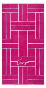 Kenzo Bombažna brisača za plažo Kenzo KTATAMI Fuchsia 90 x 170 cm