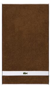 Lacoste Srednje velika bombažna brisača Lacoste LCASUAL Pecan 70 x 140 cm