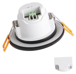 Komplet 6 modernih vgradnih reflektorjev črne barve z LED 3-stopenjsko zatemnitvijo IP65 - Blanca