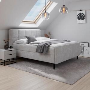 Bessagi Home Postelja Z Vzmetnico Marbella, 180x200, Svetlo Siva