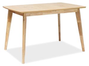PROMOCIJA Jedilna miza z deskami v dekorju hrast BRANDO 120(160)x80, raztegljiva II. kakovost