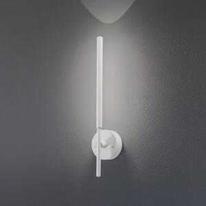LED stenska svetilka Focus, bela 46,5 cm kovinska 2-svetlobna nastavljiva