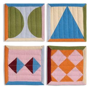 &k Amsterdam komplet podstavkov iz bombaža 12 x 12 cm