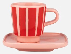 Marimekko skodelica s podstavkom iz kamenine 50 ml