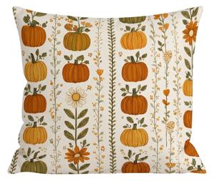 Flanelasta prevleka za vzglavnik PUMPKIN LINES 45x45 cm, barvna