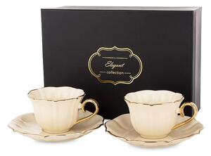 Komplet skodelic s podstavkom iz porcelana 6,5 x 10 x 12,5 cm