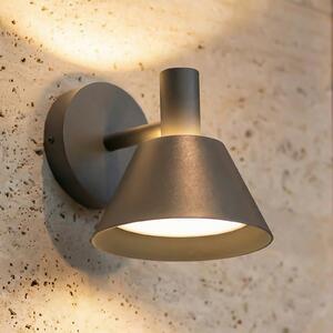 Lucande LED-stenna svetilka za zunanjo uporabo Tabena, mat črna, IP44, CCT, Črna, Aluminij, Sodobni