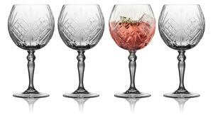 Lyngby Glas komplet kozarcev na peclju za pijače iz kristalnega stekla 650 ml