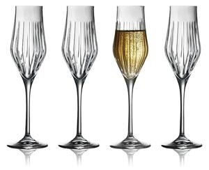 Lyngby Glas komplet kozarcev na peclju za šampanjec iz kristalnega stekla 230 ml