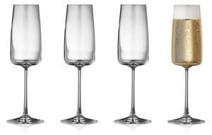 Lyngby Glas komplet kozarcev na peclju za šampanjec iz kristalnega stekla 300 ml