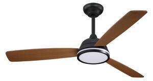 Aigostar-LED Zatemnitveni stropni ventilator LED/20W/230V 2700-6500K 132cm + Daljinski upravljalnik rjava