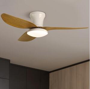 Brilagi-LED Zatemnitveni stropni ventilator LED/30W/230V 3000-6500K bela/rjava + Daljinski upravljalnik