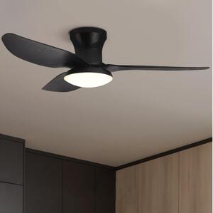 Brilagi - LED Zatemnitveni stropni ventilator LED/30W/230V 3000-6500K črna + Daljinski upravljalnik