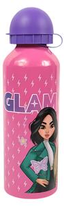 Otroška kovinska steklenica GLAM 500 ml roza