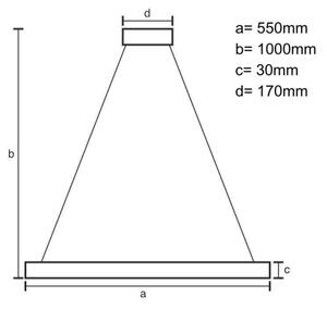 LED Zatemnitveni lestenec na vrvici LED/70W/230V 3000-6500K bela + Daljinski upravljalnik