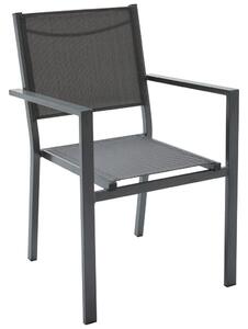 STOL aluminij siva