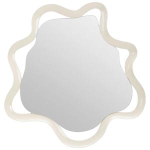STENSKO OGLEDALO, 80/80/3 cm steklo, leseni material