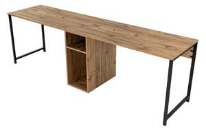 Pisalna miza v borovem dekorju 60x240 cm Twin – Kalune Design