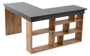 Pisalna miza v borovem dekorju 120x130 cm Vesper – Kalune Design