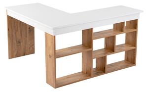 Pisalna miza v borovem dekorju 120x130 cm Vesper – Kalune Design
