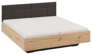 Premium Living Postelja Karpo, Siva, Barva Hrasta, 160x200