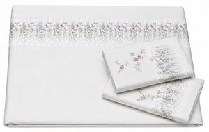 SET ZGORNJE RJUHE DEA 220/260 cm tkanina s fotografijo, saten svetlo siva