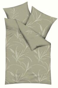 POSTELJNINA Organic 140/200 cm bombažni flanel kaki