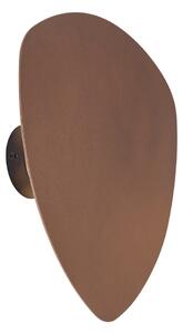 Dizajnerska stenska svetilka bronasta organska 32 cm 2-luči - Pulley