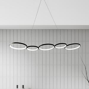 LED obesna svetilka Olympia, kovina, črna, 4.000 K