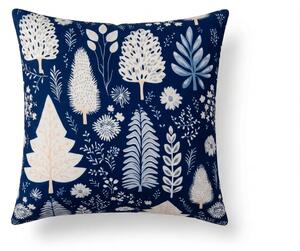 Prevleka za blazino iz mikrovlaken INDIGO BLOOM 45x45 cm, modra