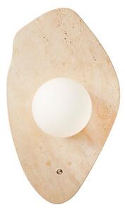 Bež lončena stenska svetilka ø 10 cm Hilde – Opviq lights