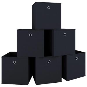 MID.YOU Set Zložljivih Zabojev Boxas, Črna, 6 Kos