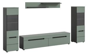 Livetastic Dnevni Regal Canu, Sivozelena, 4-Delni