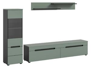 Livetastic Dnevni Regal Canu, Sivozelena, 3-Delni